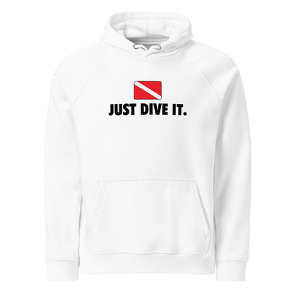 Just Dive It - Sudadera unisex de buceo - 100 % algodón orgánico