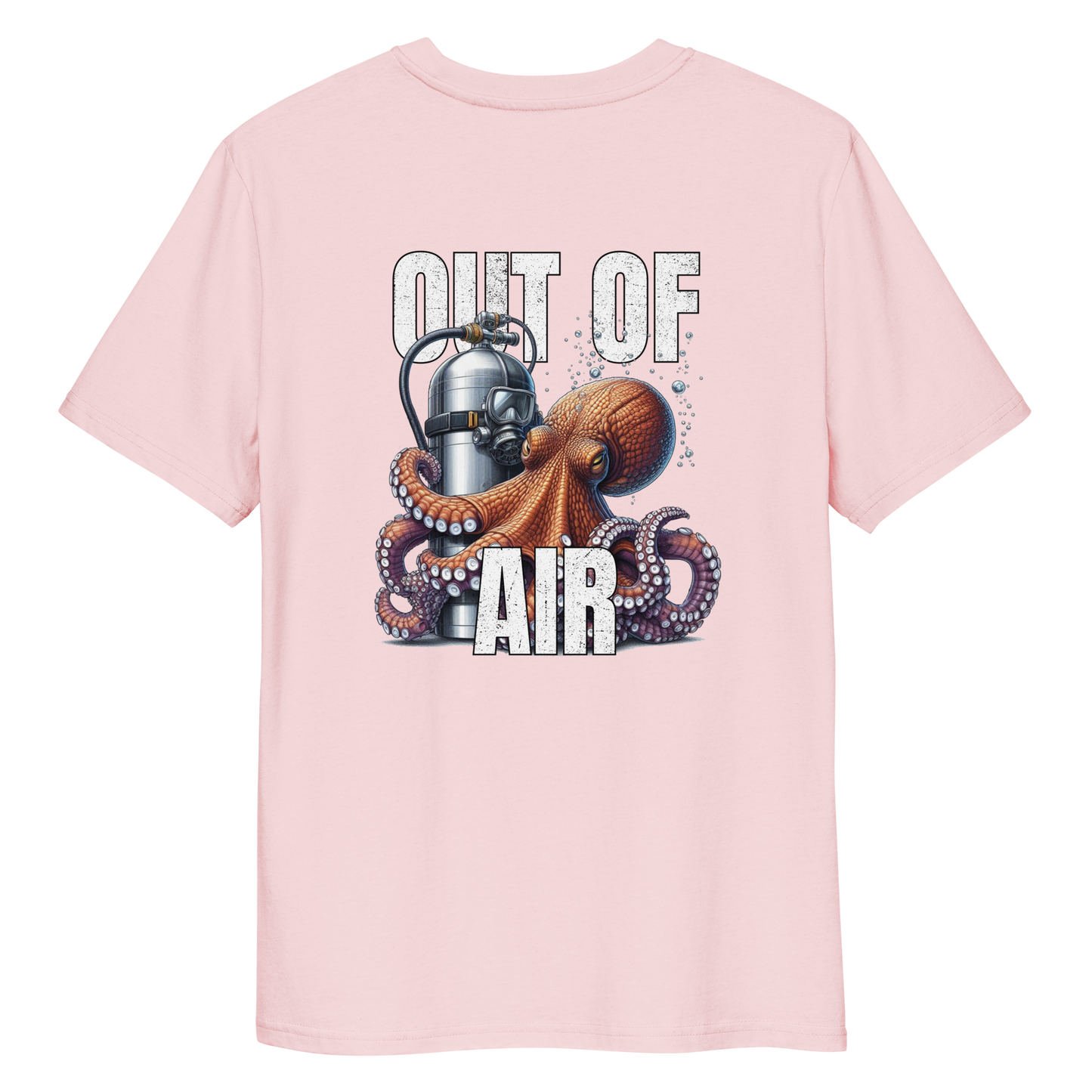 Out Of Air (back) - Unisex Scuba Diving T-Shirt