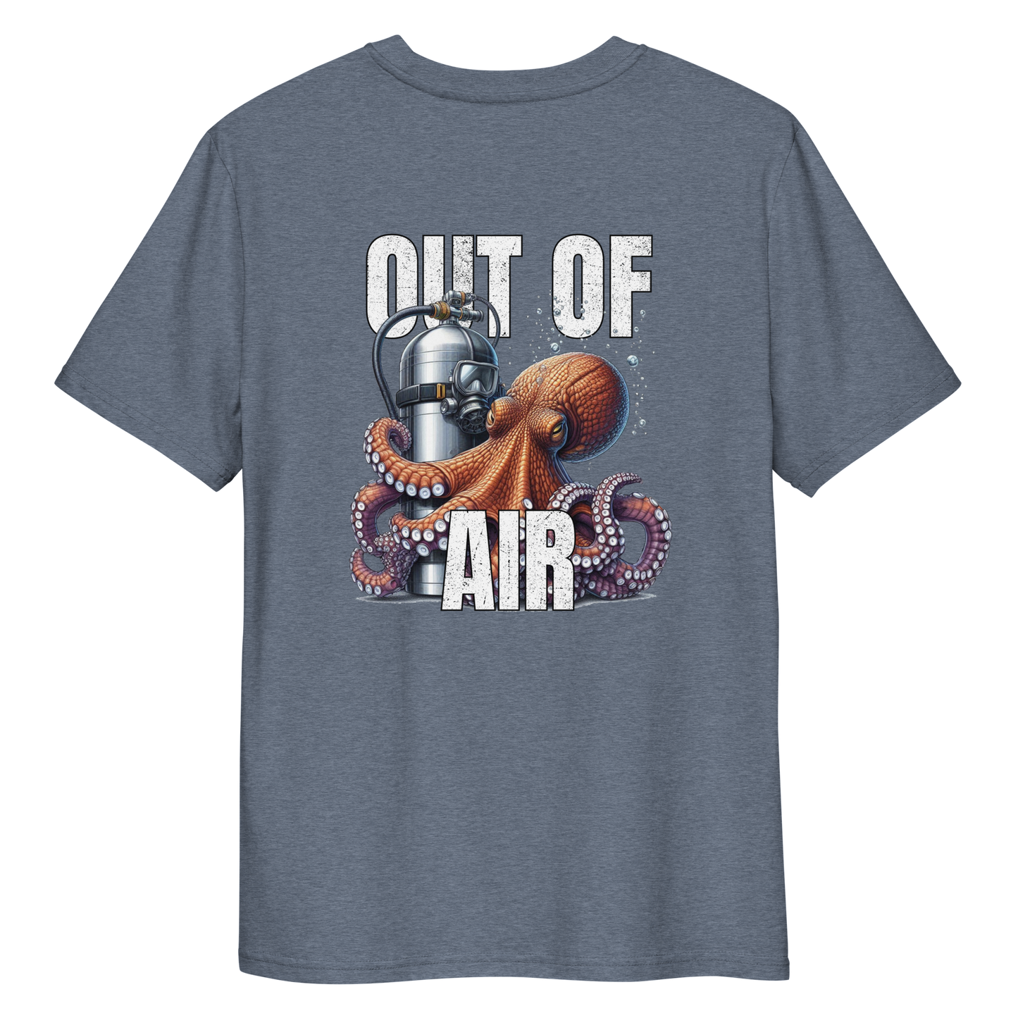 Out Of Air (back) - Unisex Scuba Diving T-Shirt