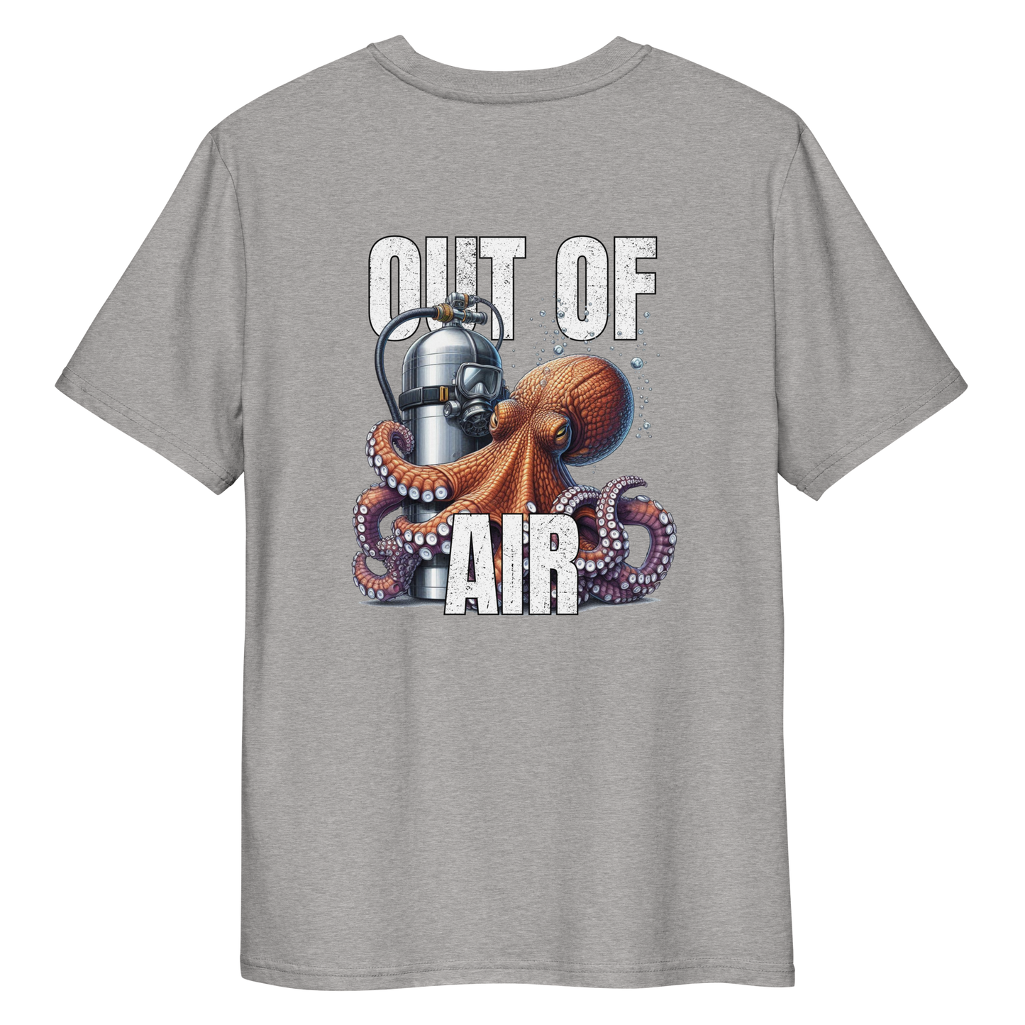 Out Of Air (back) - Unisex Scuba Diving T-Shirt