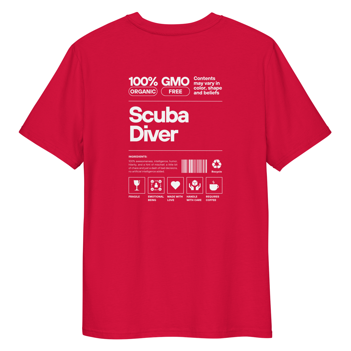 Contents May Vary - Unisex Scuba Diving T-Shirt