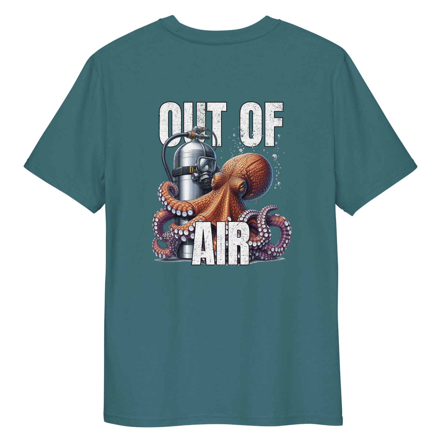 Out Of Air (back) - Unisex Scuba Diving T-Shirt