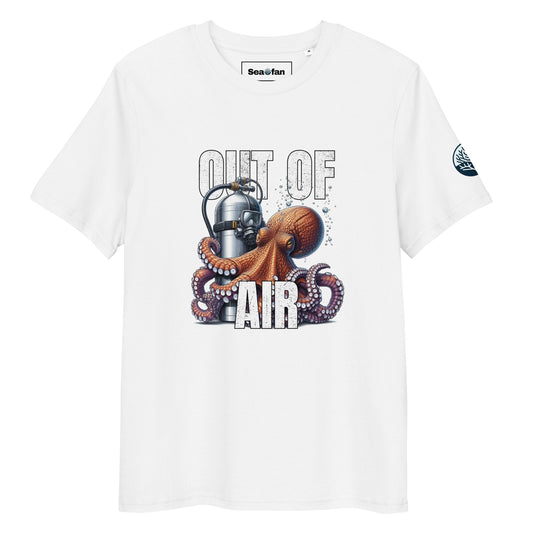 Out Of Air (front) - Unisex Scuba Diving T-Shirt