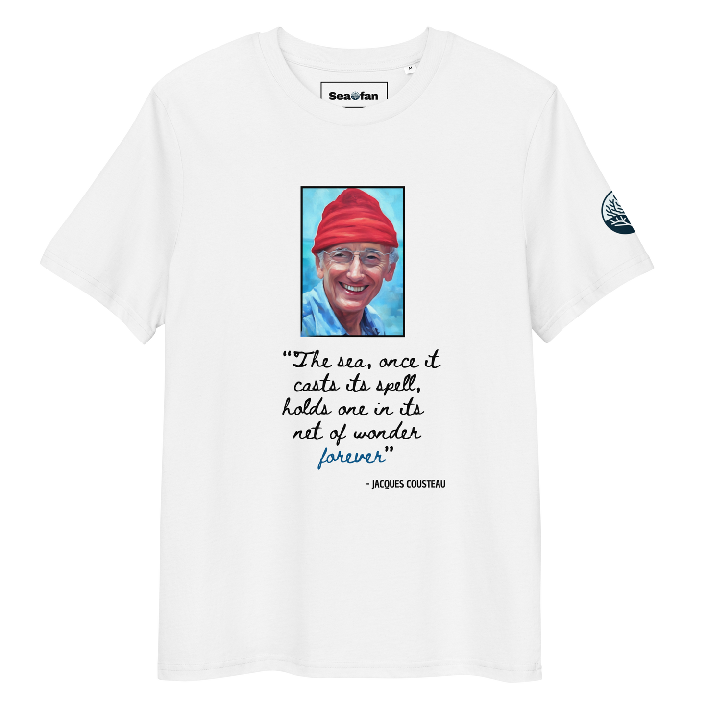 Cousteau's Quote - Unisex Scuba Diving T-Shirt