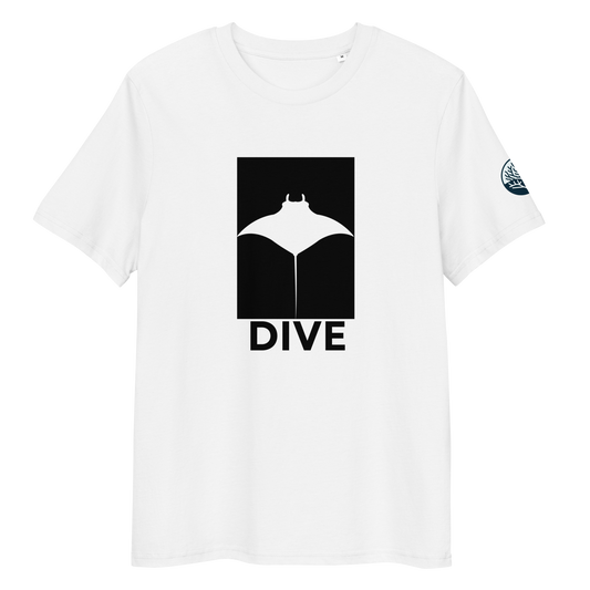 Manta Ray Silhouette (black) - Unisex Scuba Diving T-Shirt