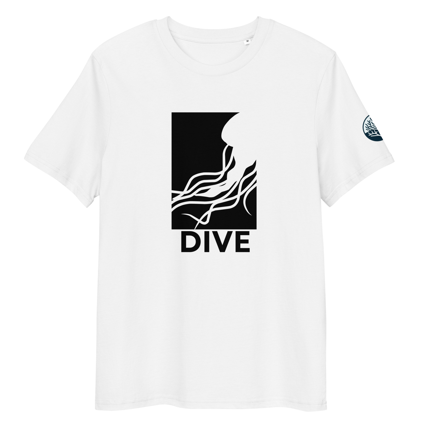 Jellyfish Silhouette (black) - Unisex Scuba Diving T-Shirt